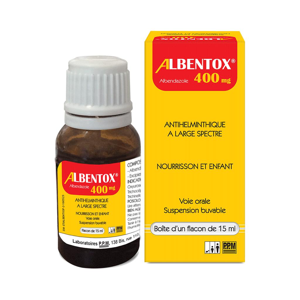 ALBENTOX SUSP. 400MG FL/15ML