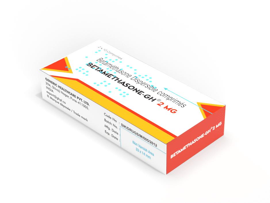 BETAMETHASONE GH 2MG CPR DISP B/20