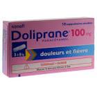 DOLIPRANE 100  MG B/10 SUPPO