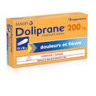 DOLIPRANE 200 MG B/10 SUPPO